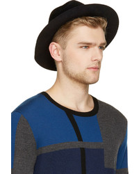 Мужская черная шерстяная шляпа от Burberry