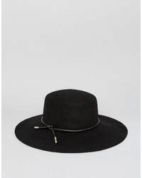 Женская черная шерстяная шляпа от Ted Baker