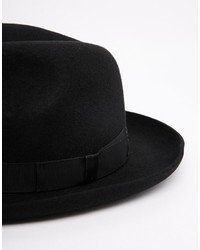 Женская черная шерстяная шляпа от Christy