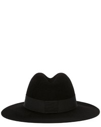 Мужская черная шерстяная шляпа от Saint Laurent