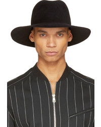 Мужская черная шерстяная шляпа от Undercover