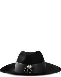 Женская черная шерстяная шляпа от Unif