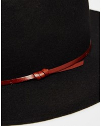 Мужская черная шерстяная шляпа от Catarzi