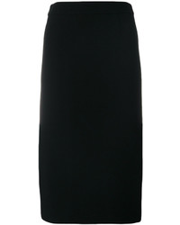 Черная шерстяная юбка-карандаш от P.A.R.O.S.H.