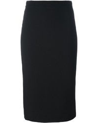 Черная шерстяная юбка-карандаш от Piccione Piccione