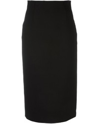 Черная шерстяная юбка-карандаш от RED Valentino
