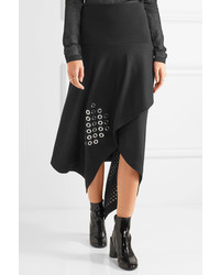Черная шерстяная юбка с украшением от J.W.Anderson