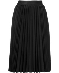 Черная шерстяная юбка со складками от ASTRAET