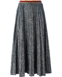 Черная шерстяная юбка со складками от Aviu