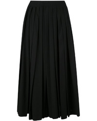 Черная шерстяная юбка со складками от Comme des Garcons