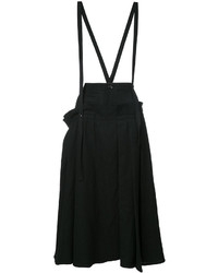 Черная шерстяная юбка со складками от Y's