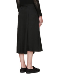 Черная шерстяная юбка от Y's
