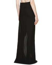 Черная шерстяная юбка от Ann Demeulemeester