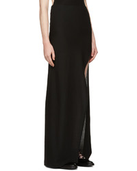 Черная шерстяная юбка от Ann Demeulemeester