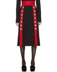Черная шерстяная юбка от Dolce & Gabbana