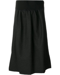 Черная шерстяная юбка от Jil Sander