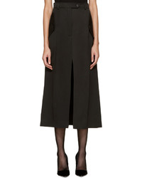 Черная шерстяная юбка от Nina Ricci