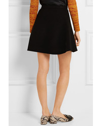 Черная шерстяная юбка от Miu Miu