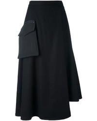 Черная шерстяная юбка от Y-3