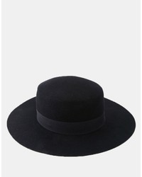 Мужская черная шляпа от Asos