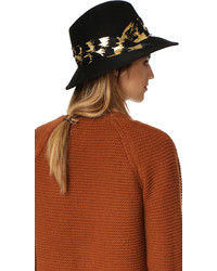 Женская черная шляпа от Eugenia Kim