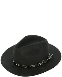 Женская черная шляпа от Ermanno Scervino