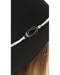 Женская черная шляпа от Eugenia Kim