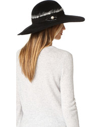 Женская черная шляпа от Eugenia Kim