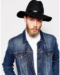 Мужская черная шляпа от Catarzi