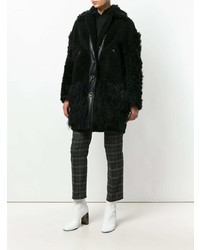 Черная шуба от Kenzo