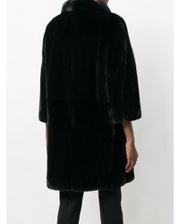 Черная шуба от Liska