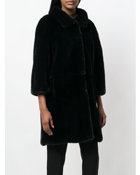 Черная шуба от Liska
