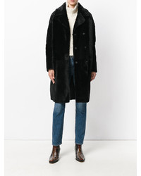 Черная шуба от Drome