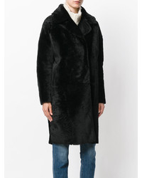 Черная шуба от Drome