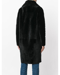 Черная шуба от Drome