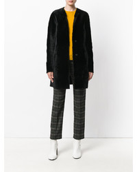 Черная шуба от Drome