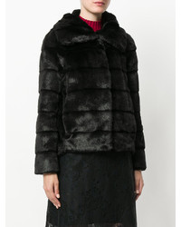 Черная шуба от Twin-Set