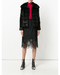 Черная шуба от Twin-Set