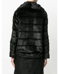 Черная шуба от Twin-Set