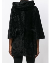 Черная шуба от Drome