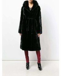 Черная шуба от Liska