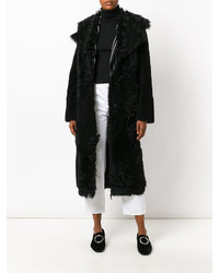 Черная шуба от Drome