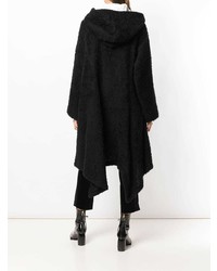 Черная шуба от Yohji Yamamoto