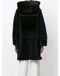 Черная шуба от Sylvie Schimmel