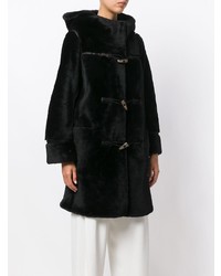 Черная шуба от Sylvie Schimmel