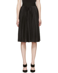Черная юбка в сеточку со складками от Givenchy