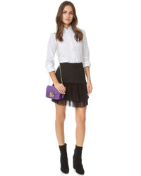 Черная юбка в сеточку от Marissa Webb