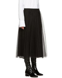 Черная юбка из фатина от Valentino