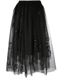 Черная юбка из фатина от Brunello Cucinelli