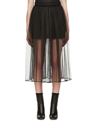 Черная юбка из фатина от Givenchy